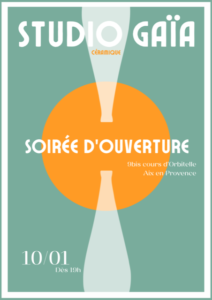 Affiche de la soirée d'ouverture le 10 Janvier 2025